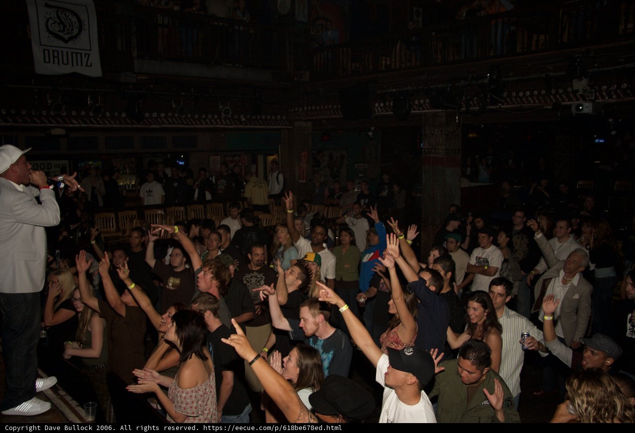 Energized Crowd at Urban Night Club Concert