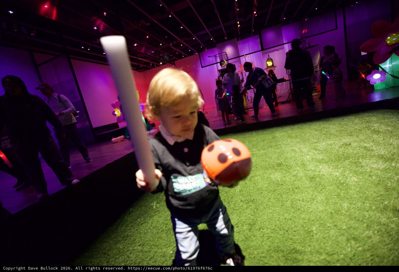 Child Playing at Baby Rave Interactive Art Installation