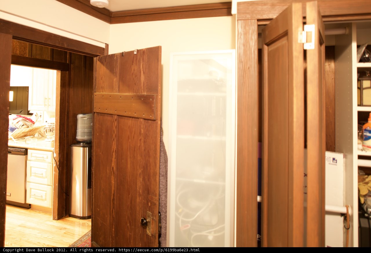 Wooden Door with Shelf