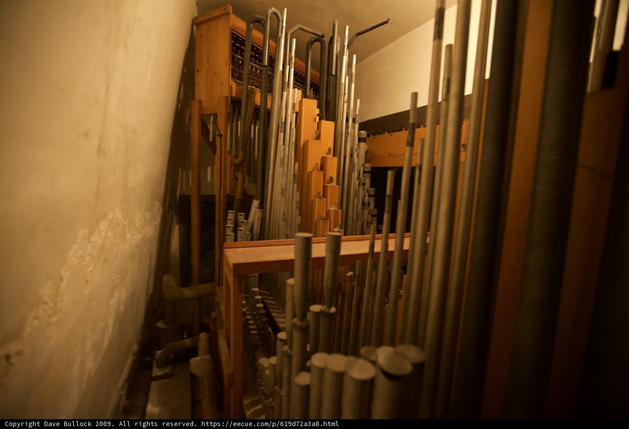 Majestic Pipes of the Church Organ