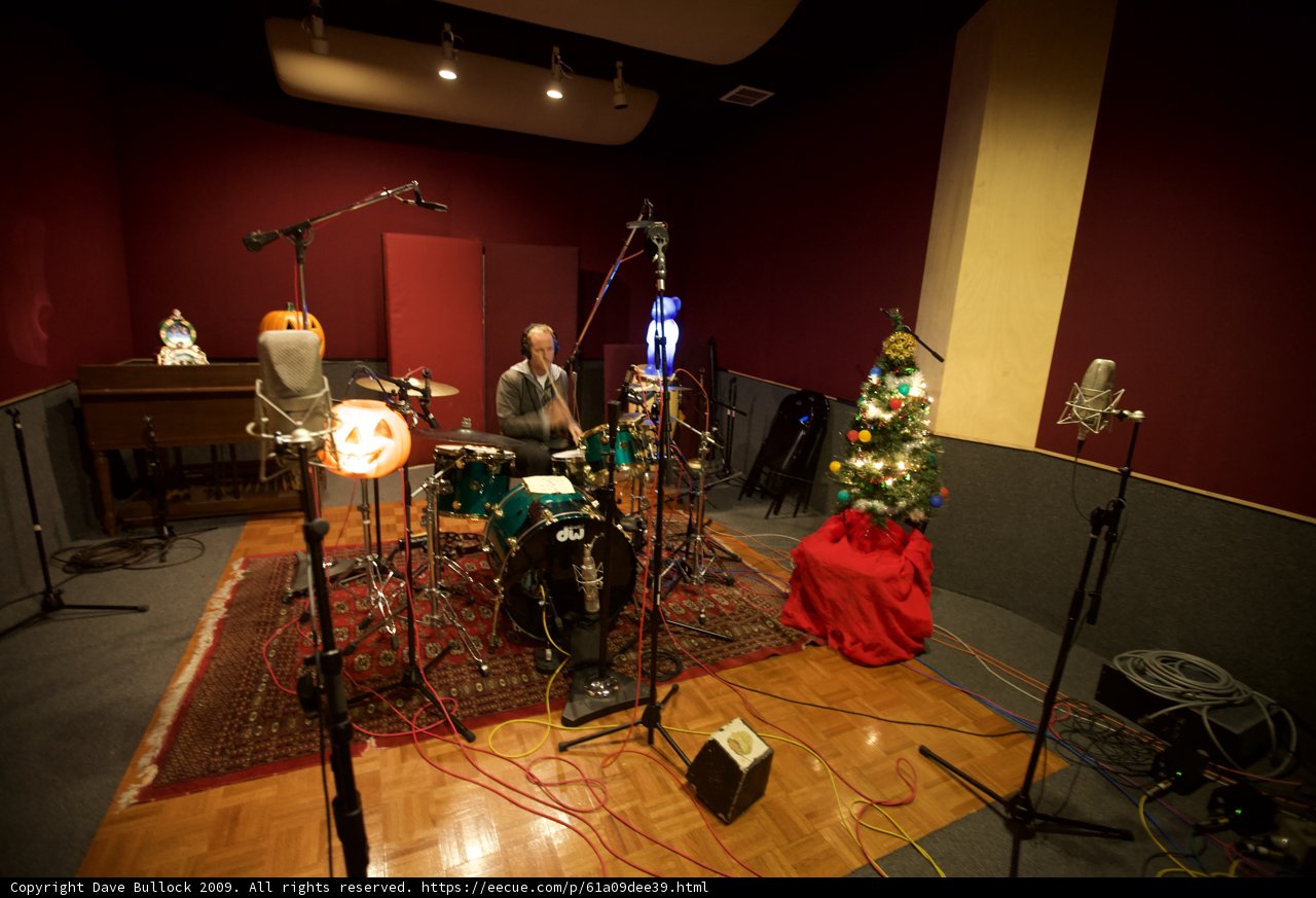 Rocking Around the Christmas Tree in the Studio