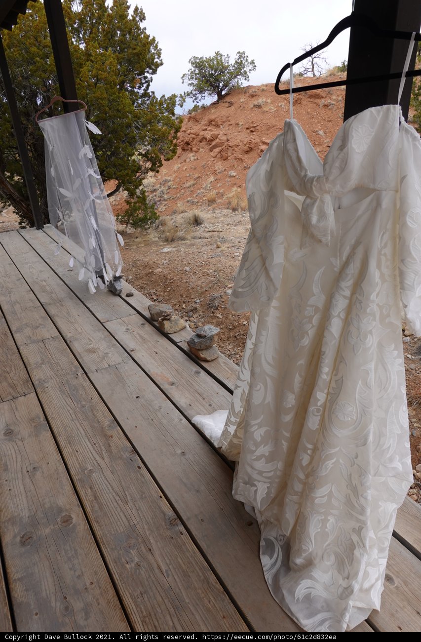 Hanging Wedding Gown