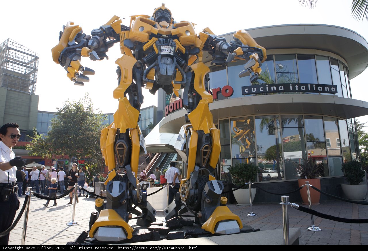 Giant Robot Statue Stands Tall Amongst the Trees