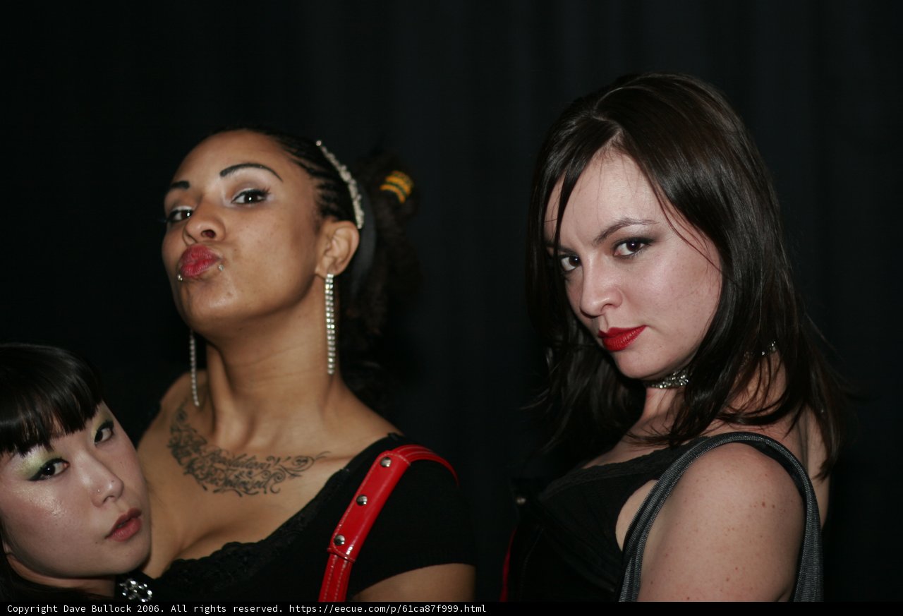 Three Tattooed Women in Black: A Portrait