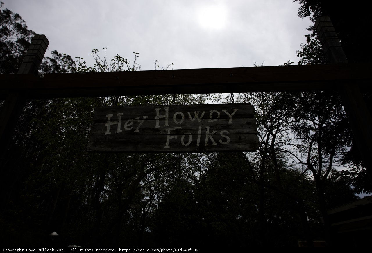 Quirky Howy Folk Sign in Half Moon Bay