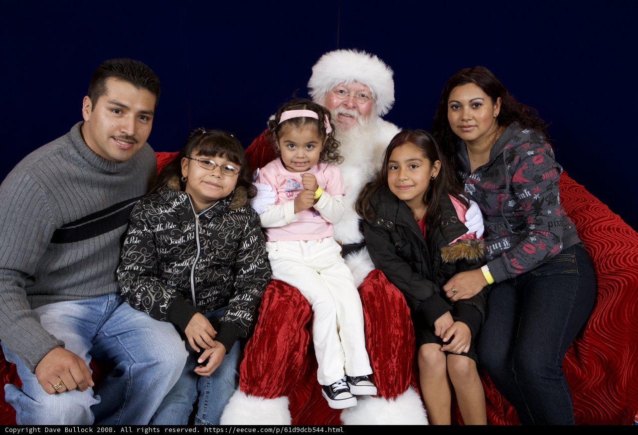 Family Gathering with Santa Claus