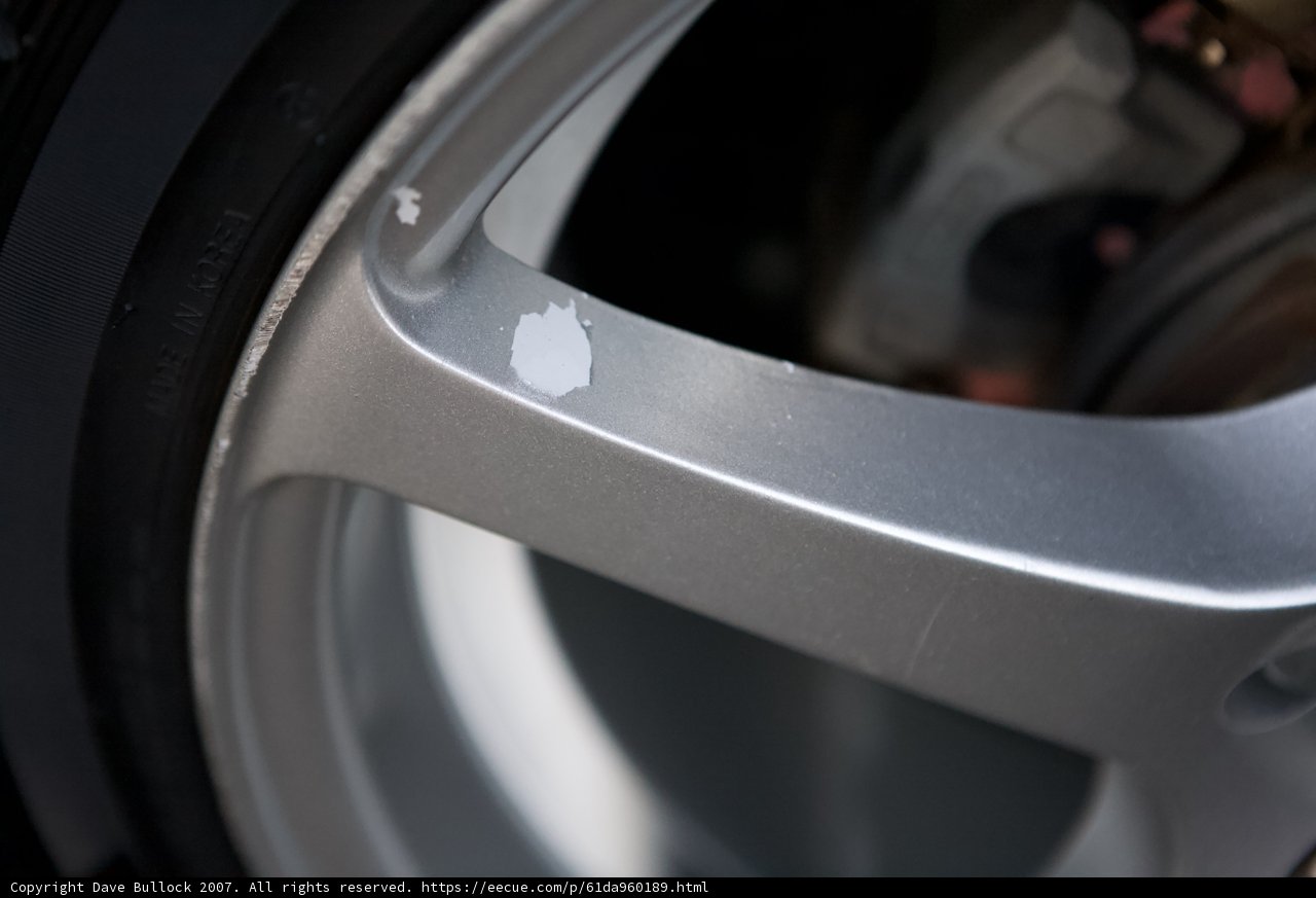 Spot on the Alloy Wheel