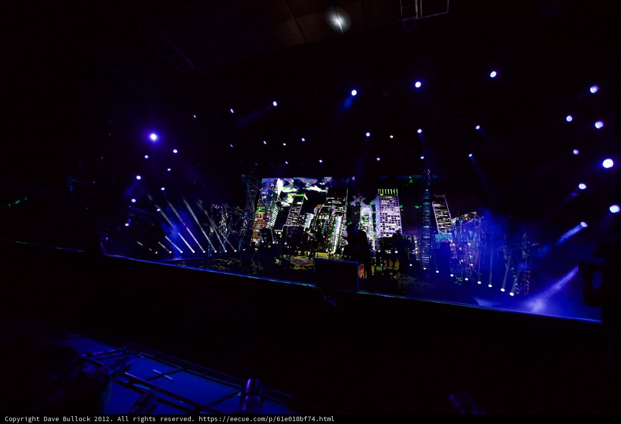 Purple-lit Stage at Coachella 2012