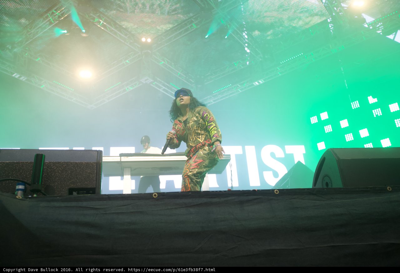 Camouflaged Deejay in the Spotlight