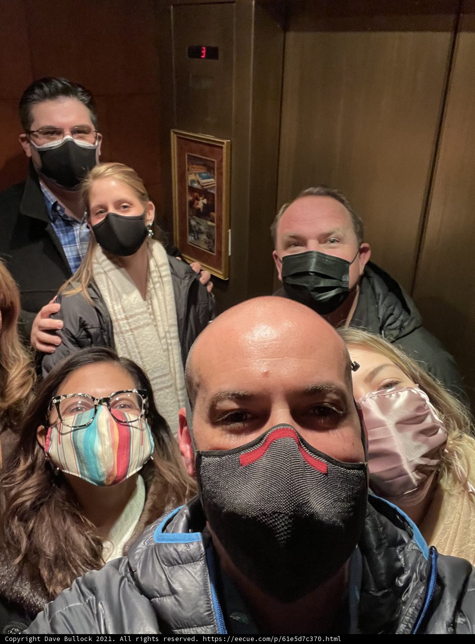 Masked Elevator Ride