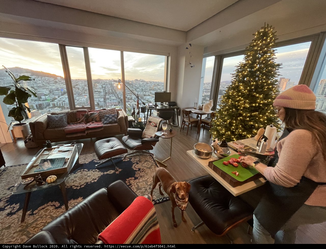 Festive Cooking in the Living Room