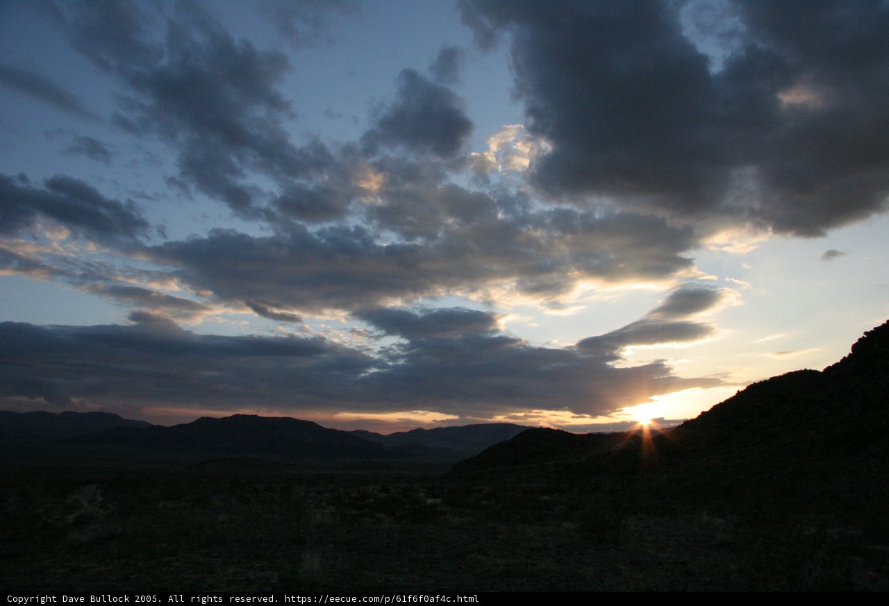 Desert Sunset in Death Valley National Park