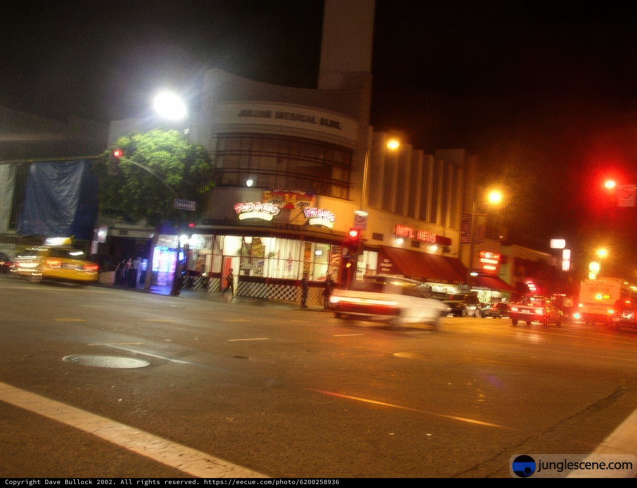 A Bustling Night in the City
