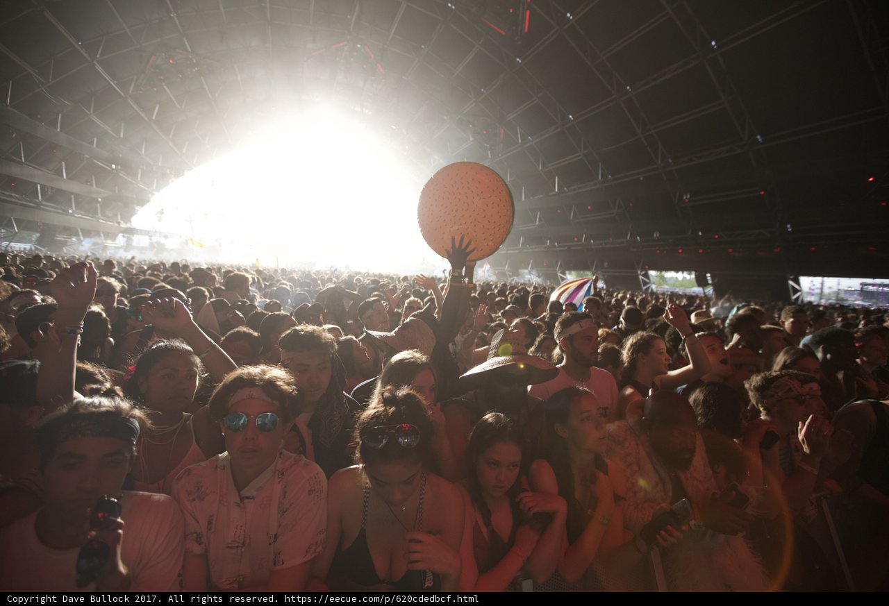 Orange Balloon at Coachella Concert