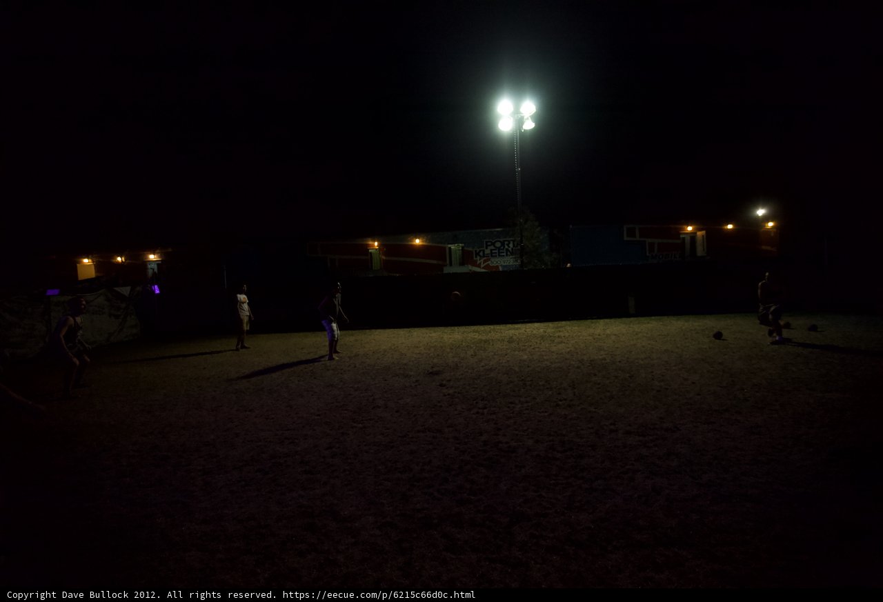 Nighttime Soccer Game Under the Stars