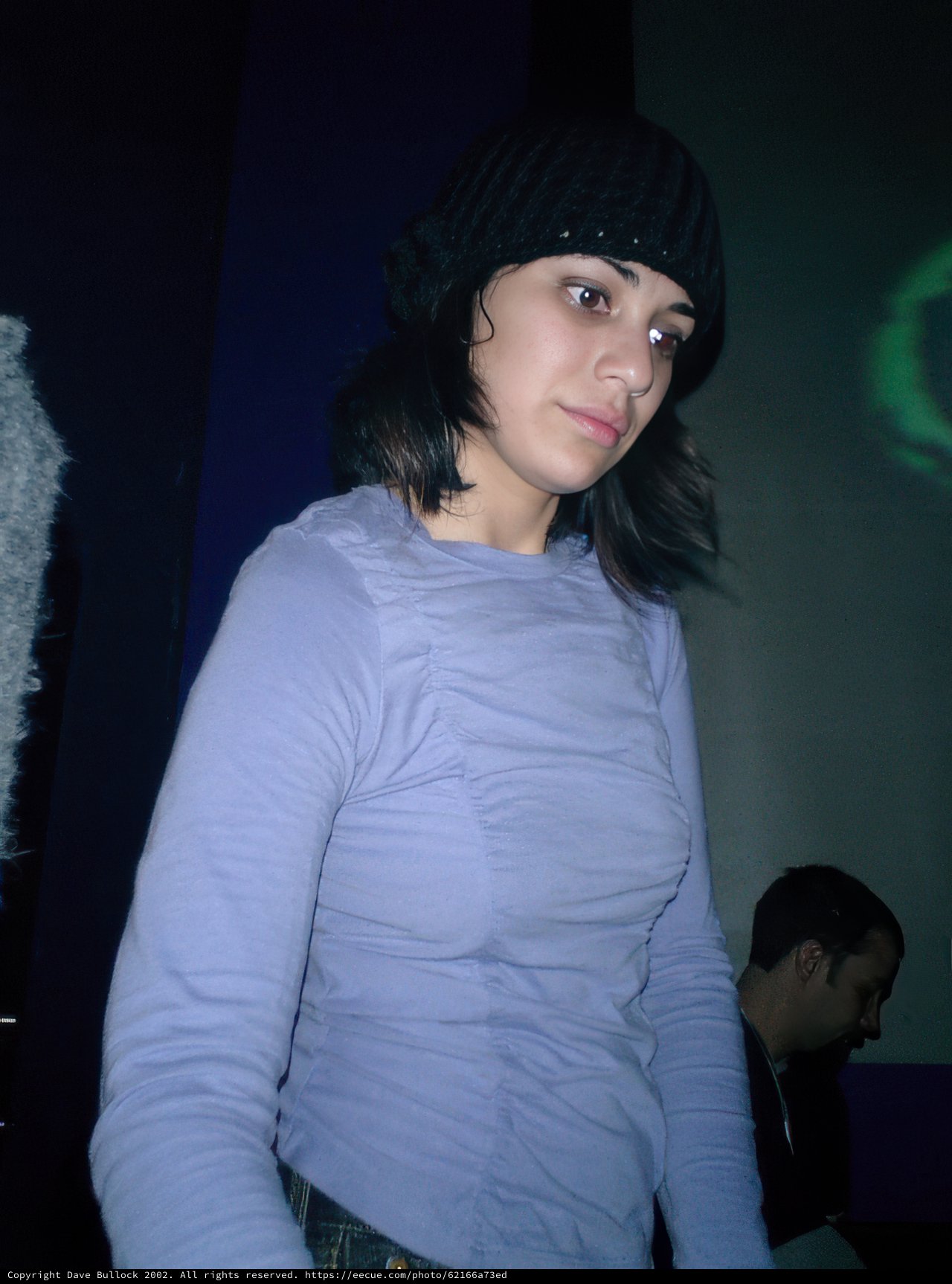 Blue Shirt, Beanie, and Hat