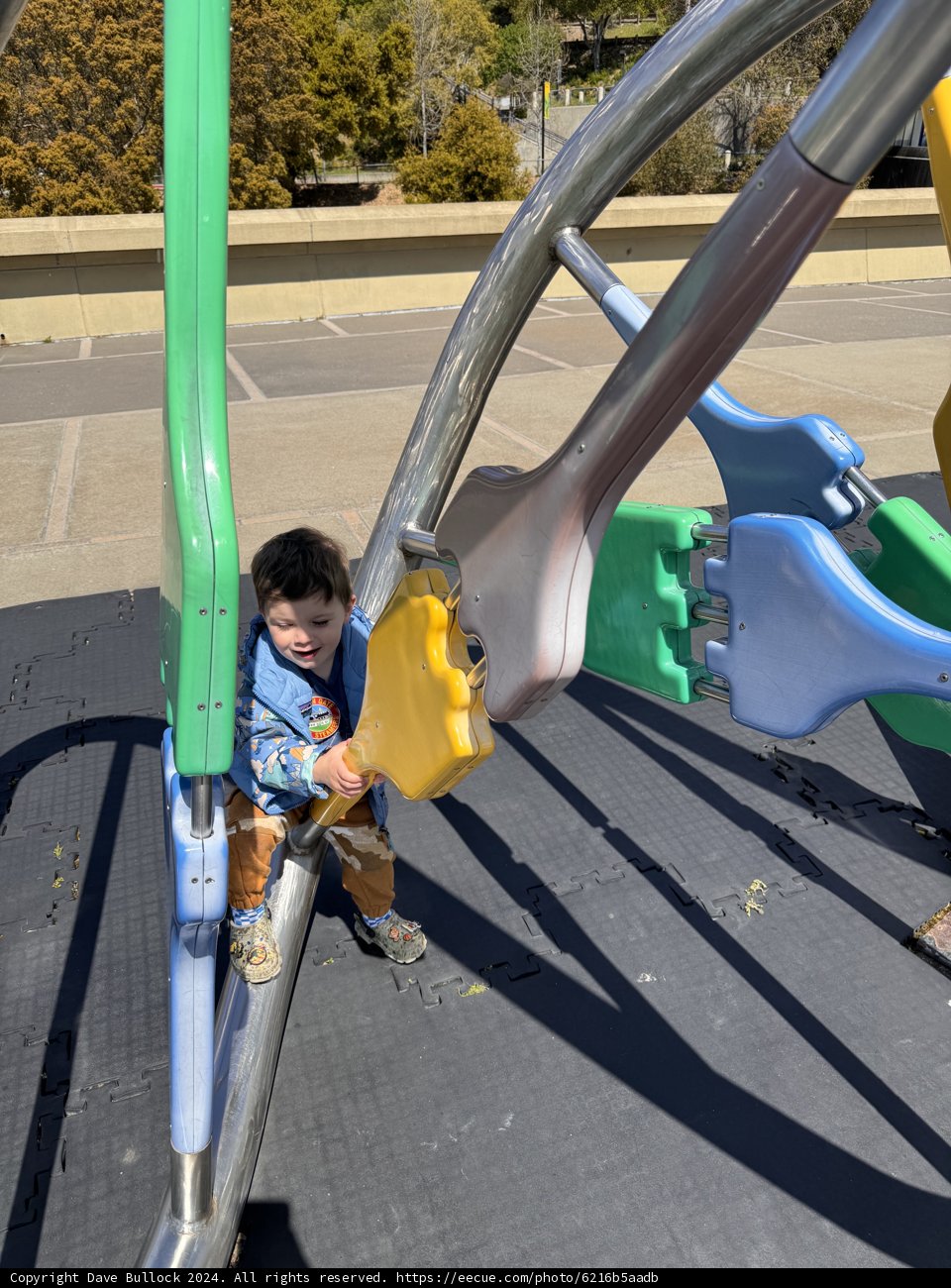 Joyful Climb at the Science Playground