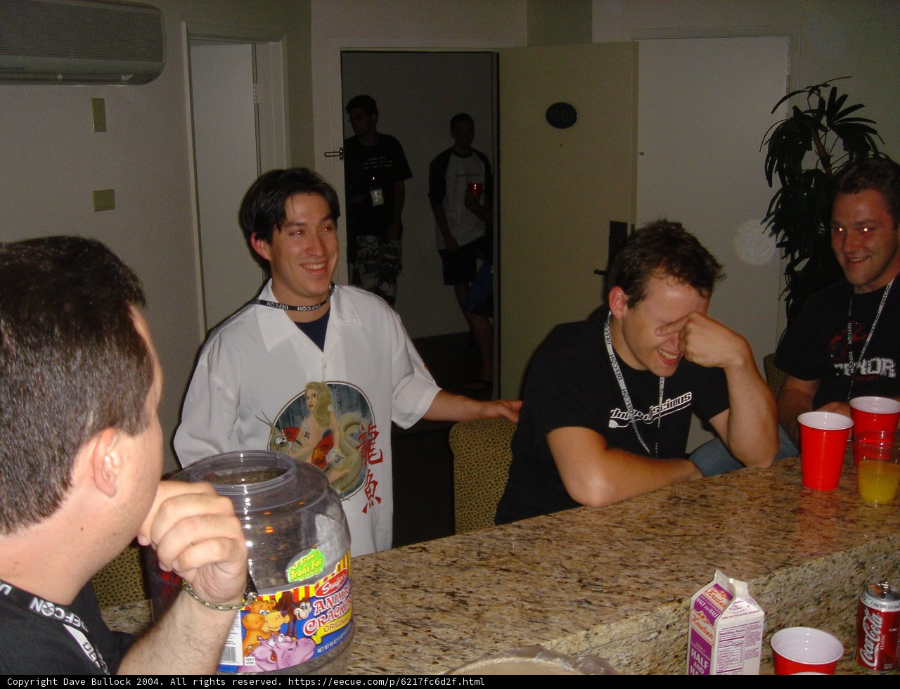 Black T-Shirt Group Gathering