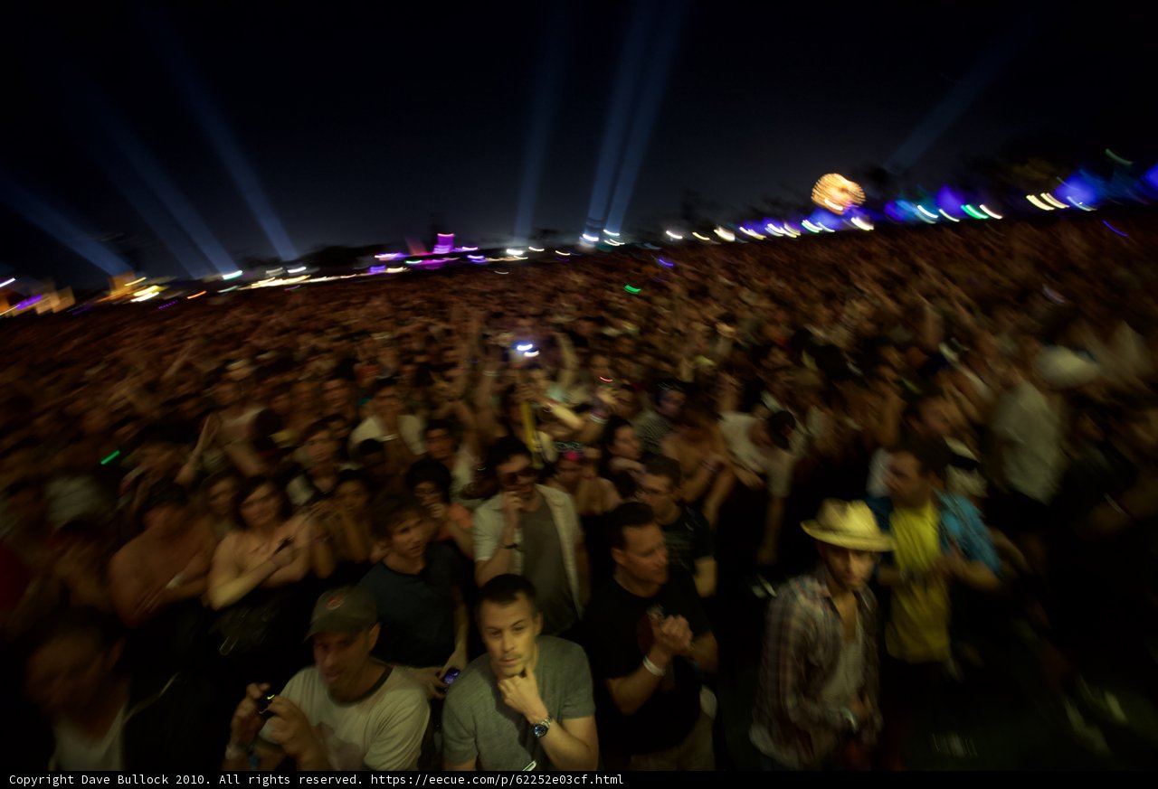 Electric Night: A Music Festival Crowd