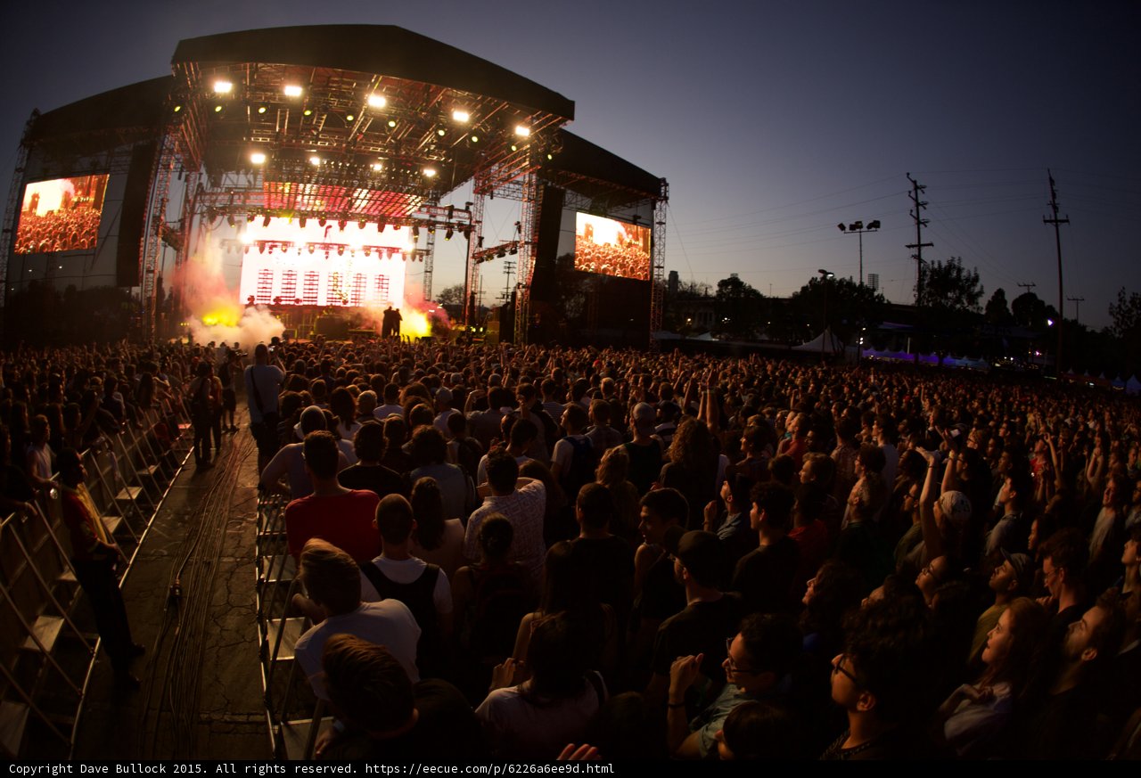 Massive Crowd and Stage