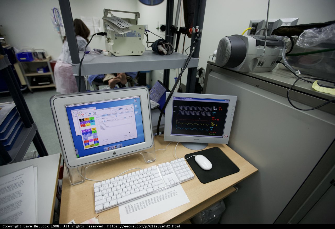 Workstation setup at USC Medical Center