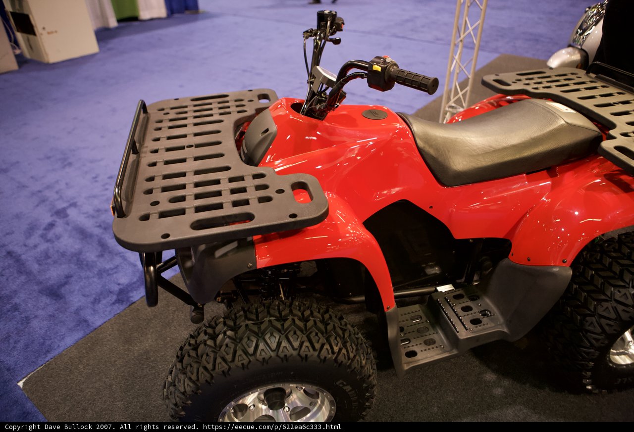 Red Four Wheeler Off-Road Adventure