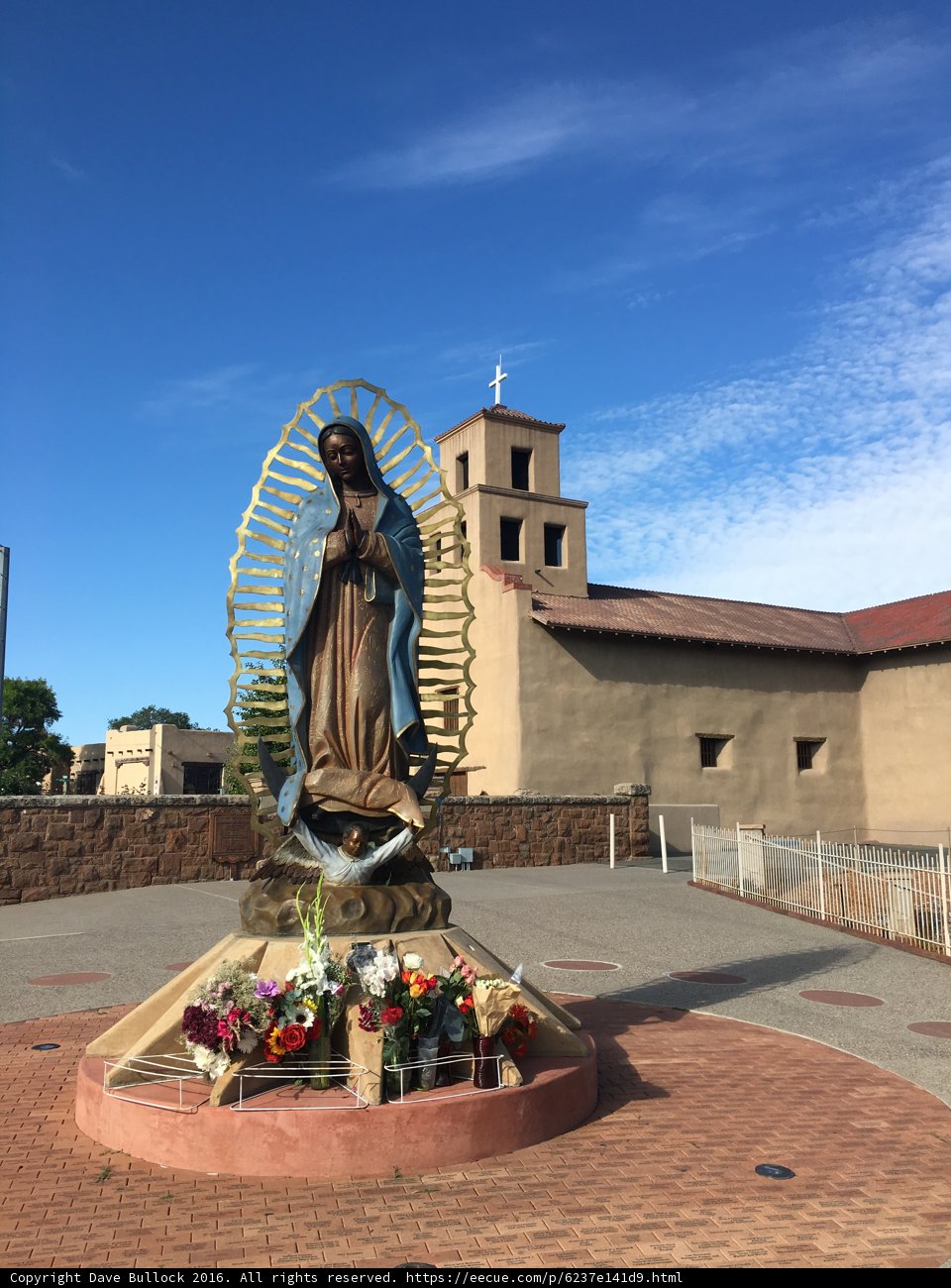 Statue of the Virgin Mary at a Church in Santa Fe