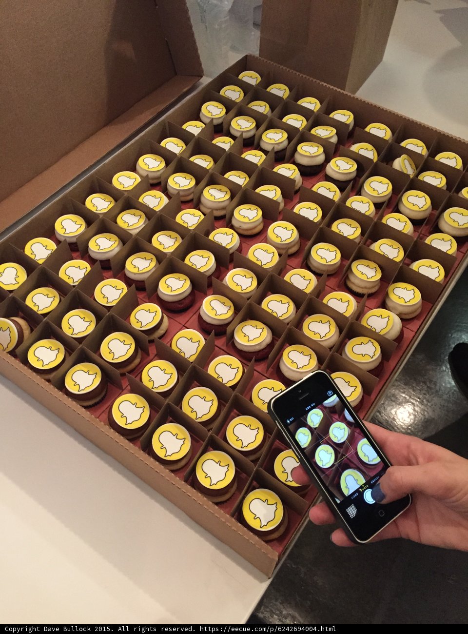 Photographing Snapchat Cupcakes