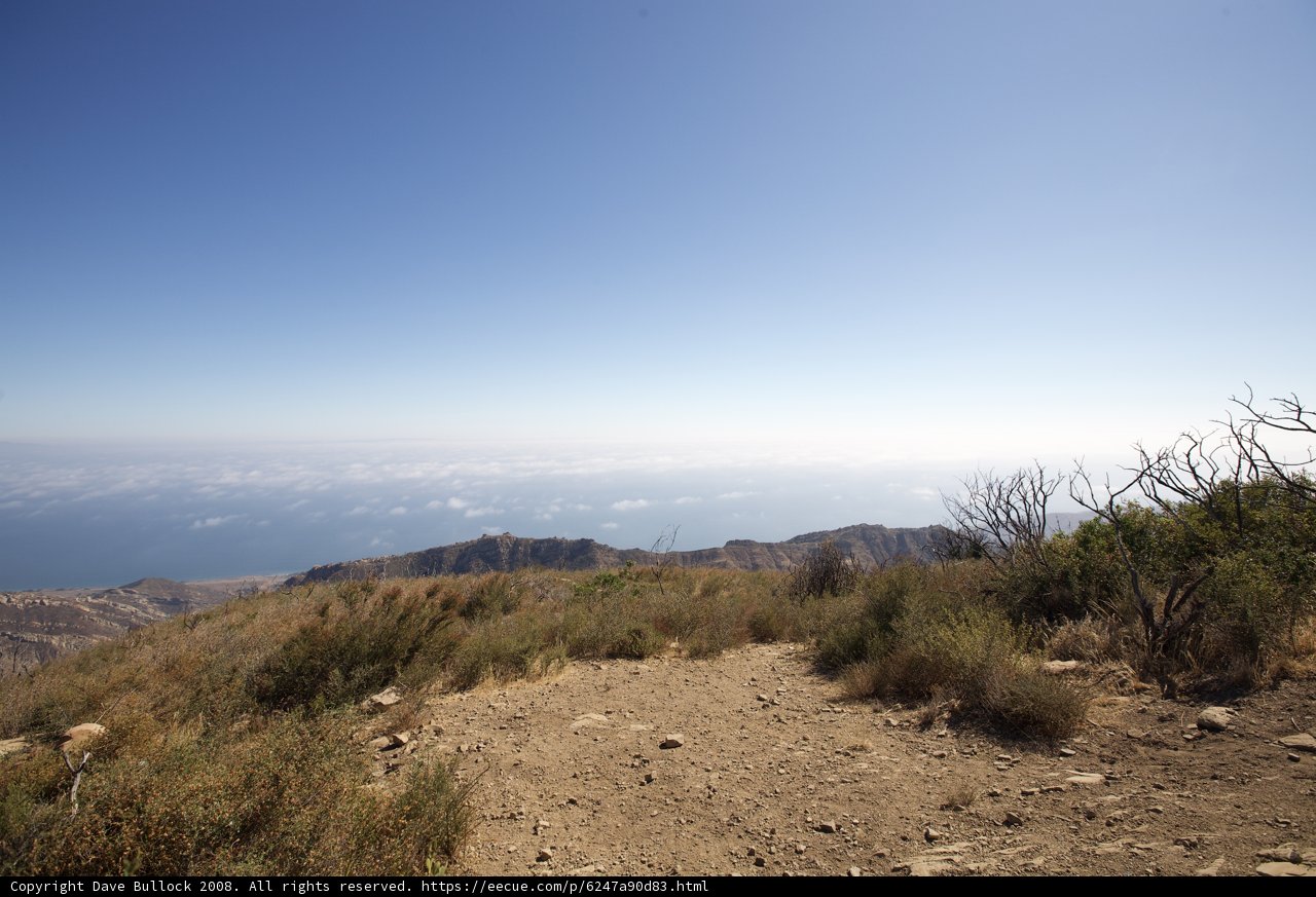 Serene Ocean View from Gaviota Peak