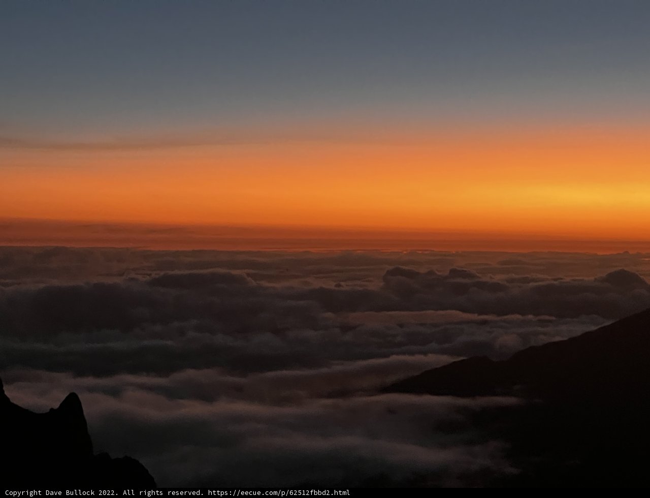 Sunrise at Haleakalā Summit