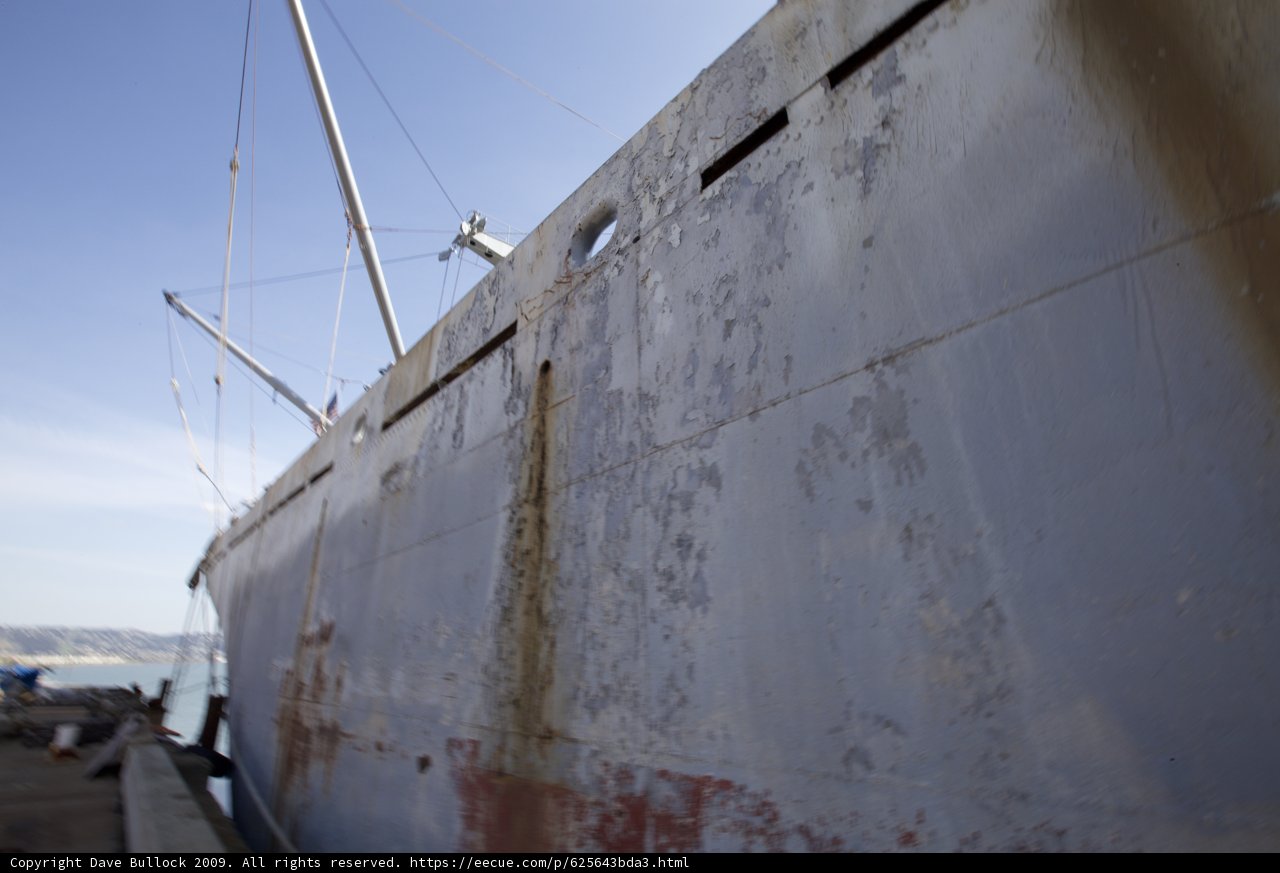 Rusty Ship at the Waterfront