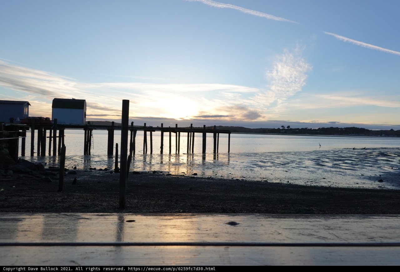 A Serene Sunset on the Waterfront