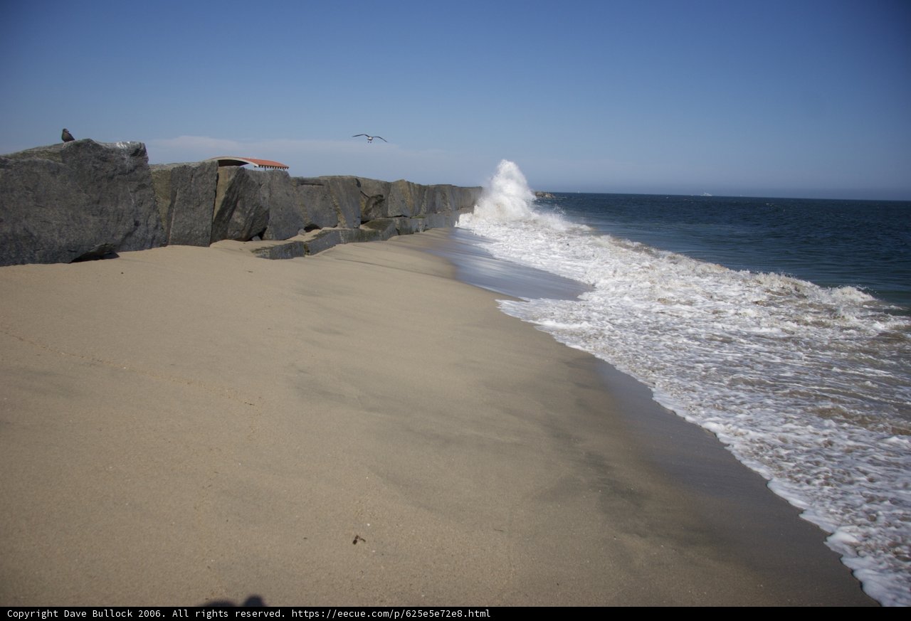 Sea Waves Crashing on the Promontory