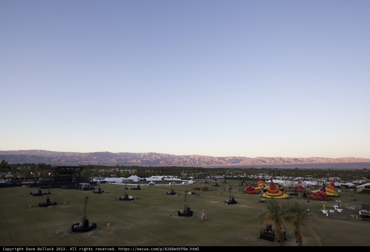 Camping at Coachella