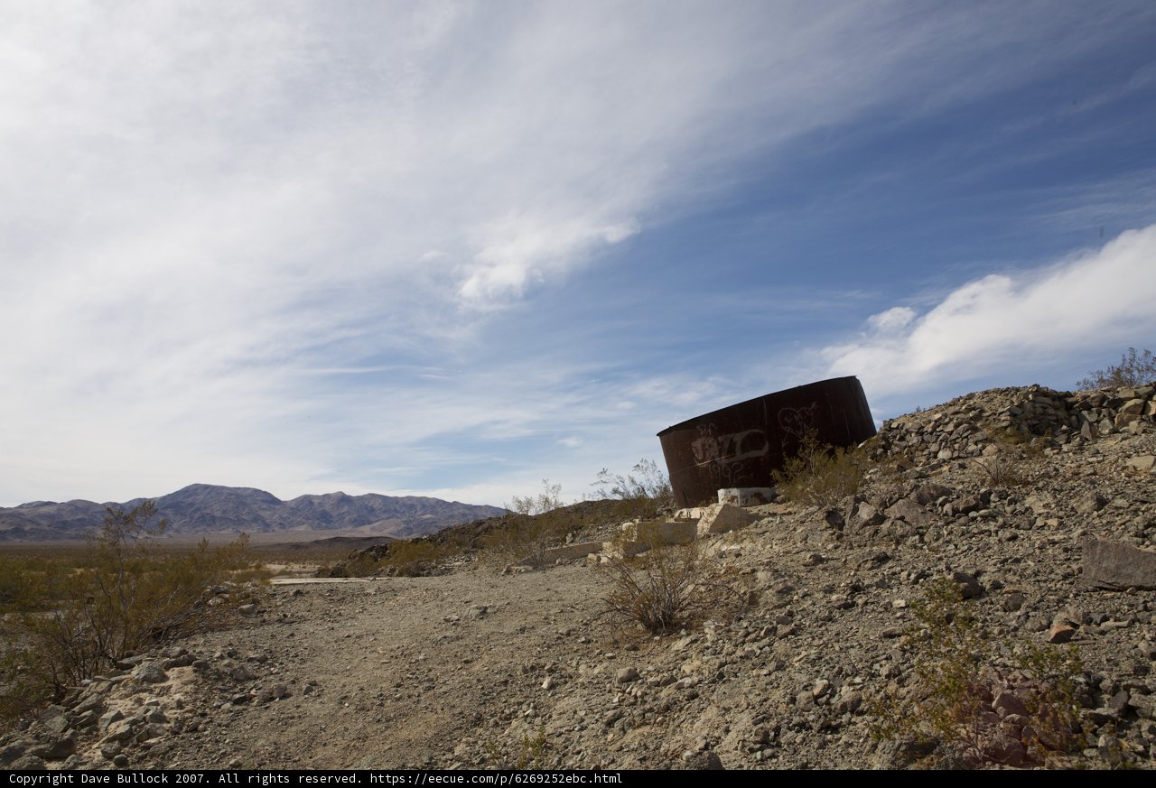 Rustic Water Tank on Hilltop