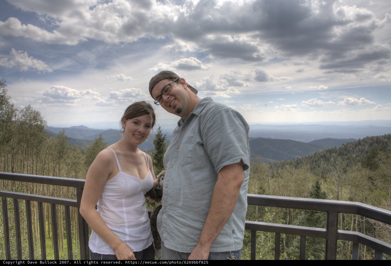 Couple at Santa Fe Ski Basin Overlook, New Mexico