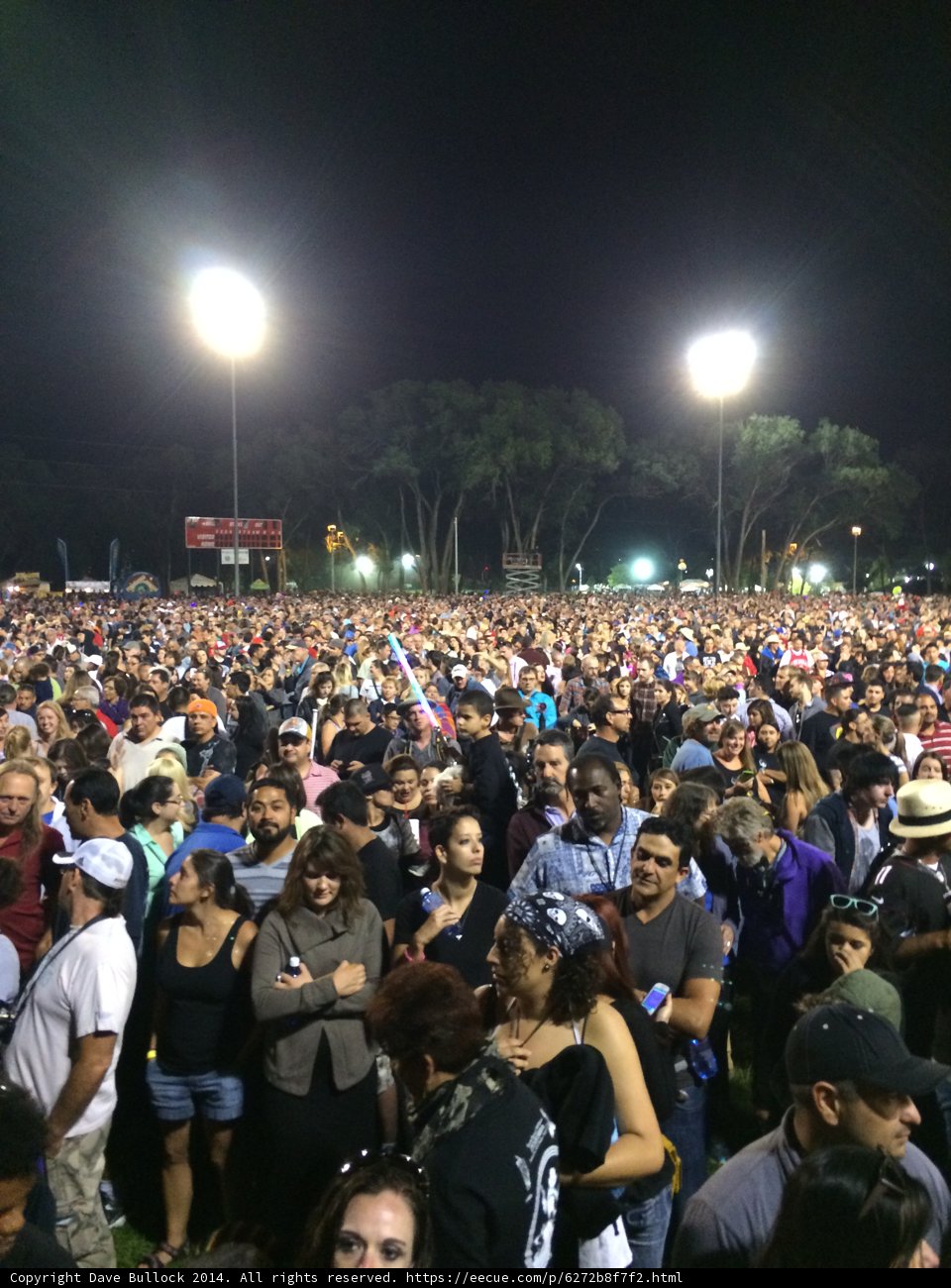 Nighttime Crowd at Fort Marcy Ballpark