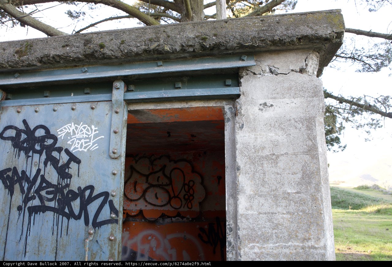Graffiti on a Bunker Door