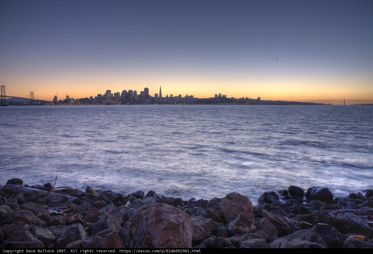 Sunset over the Bay