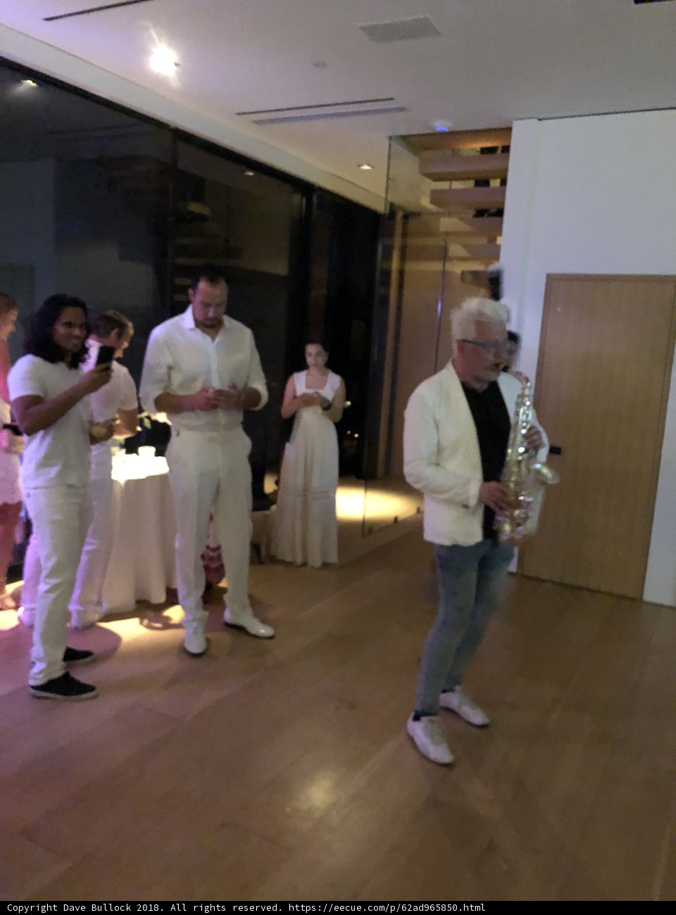 Saxophone Solo on Hardwood Floor