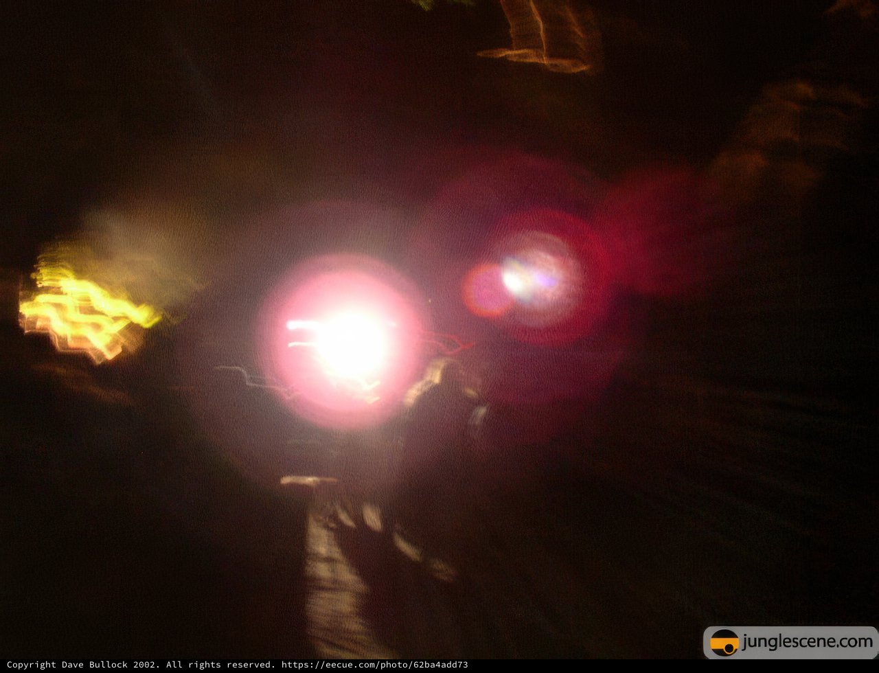 Blurry Car Under the Nightclub Lights