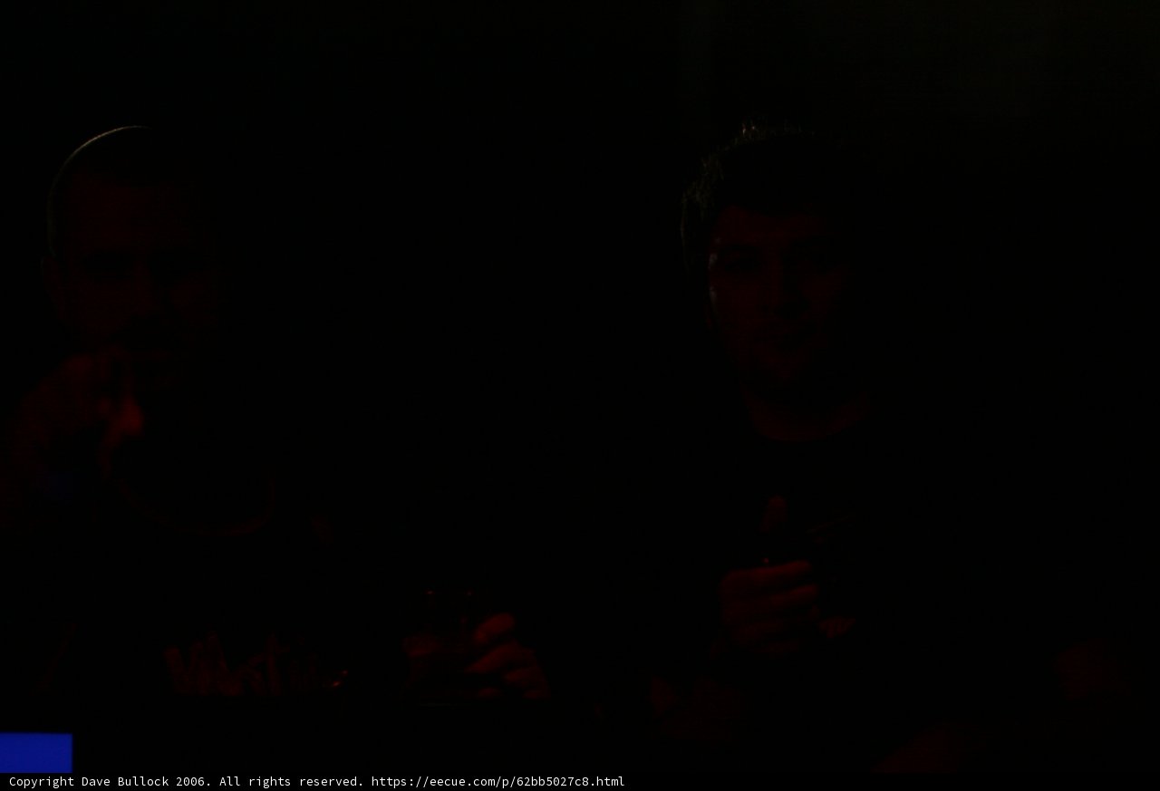 Silhouetted Men Sit in the Dark
