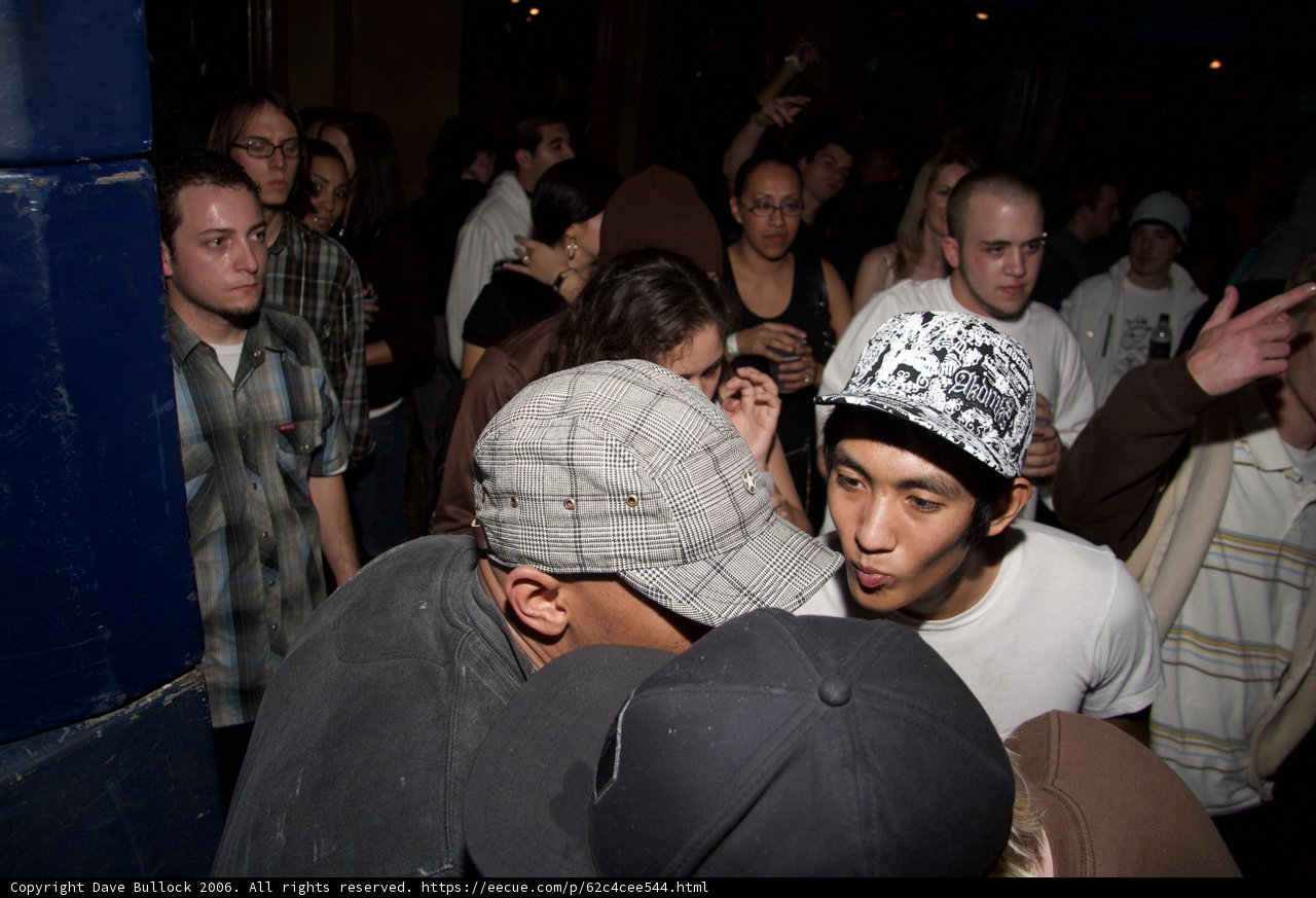 Hat Man in the Urban Crowd
