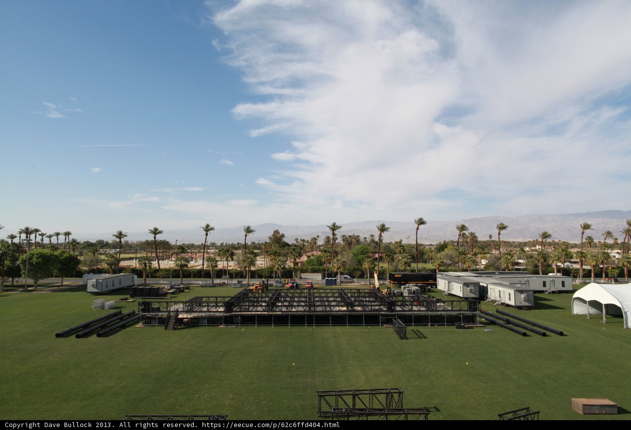 Stage on the Grassy Field