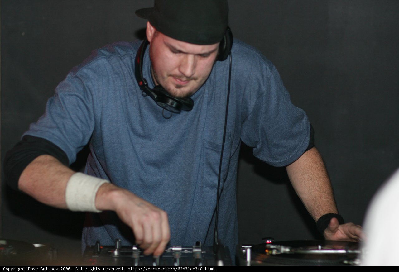 DJ Travis B in his Signature Black Hat