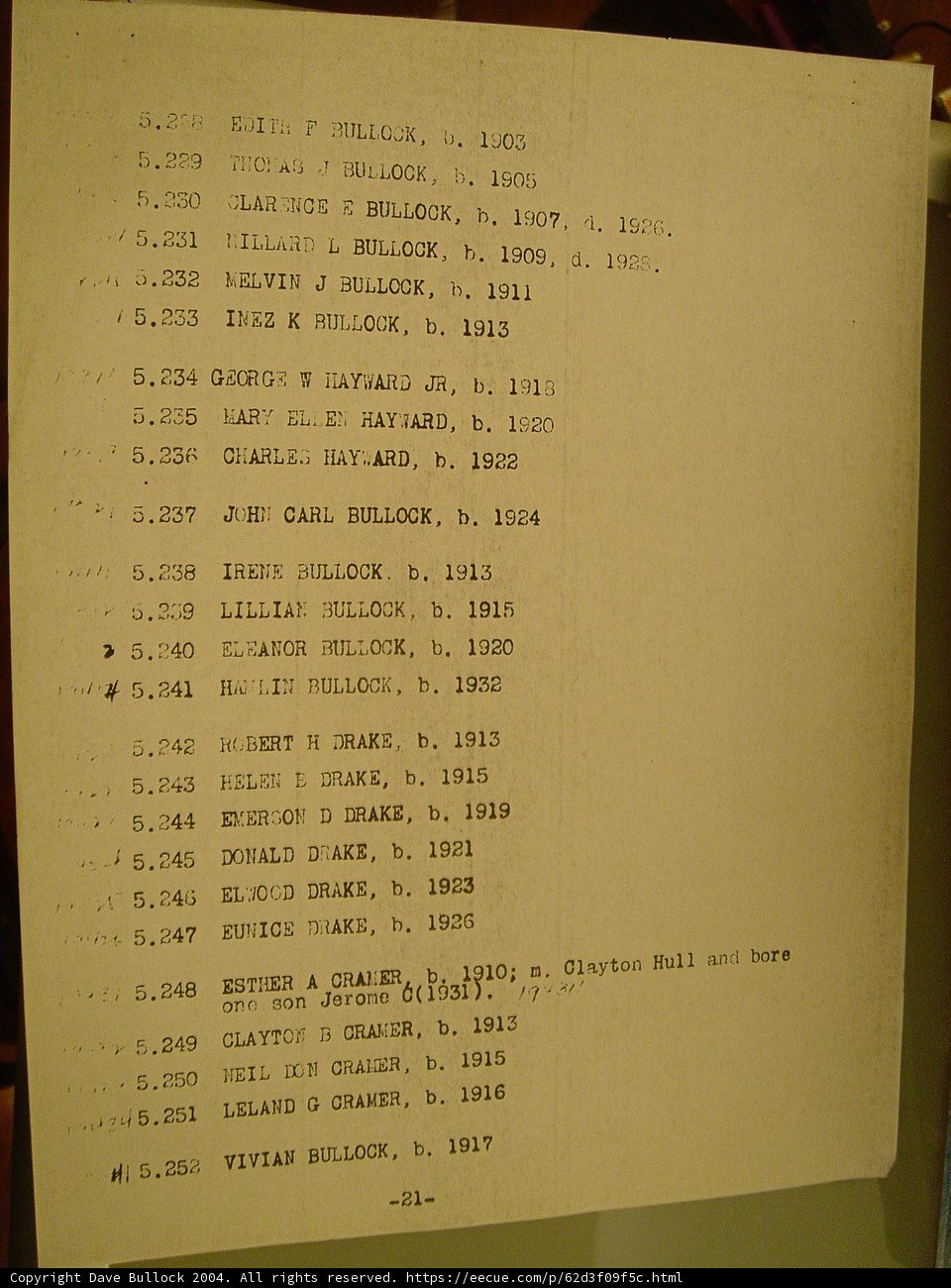 Name List