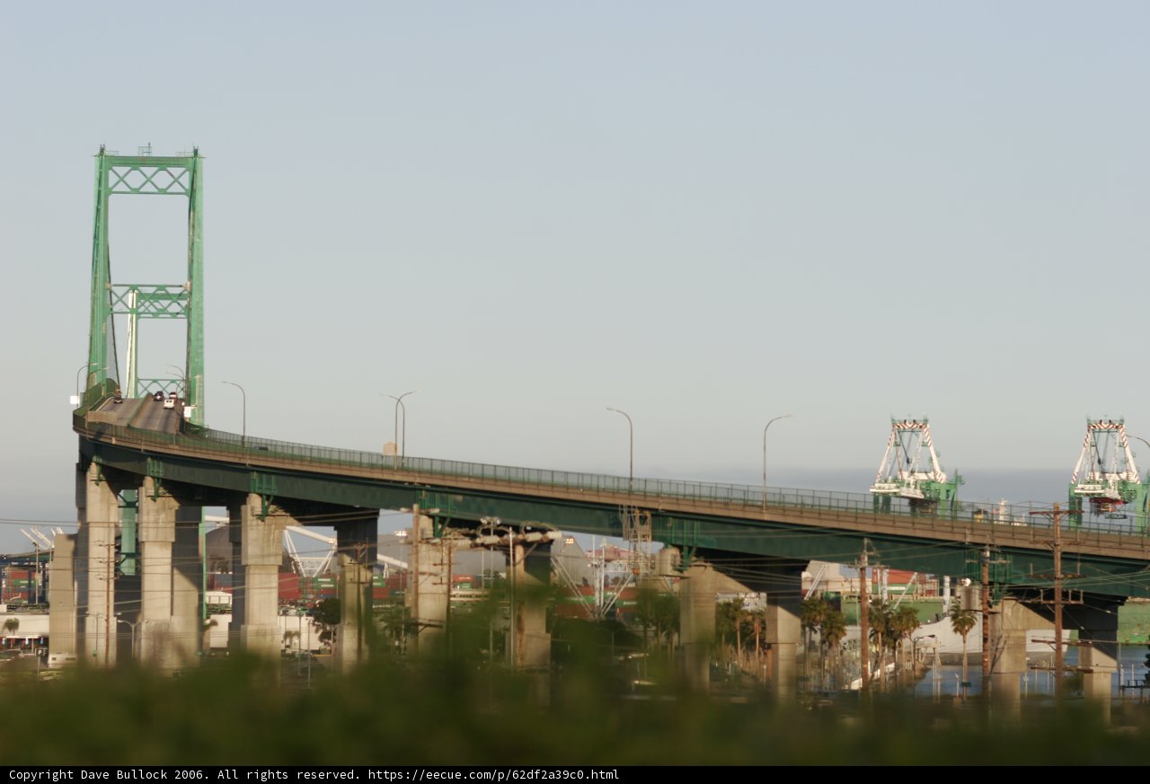 Serene Green Bridge over Waterfront