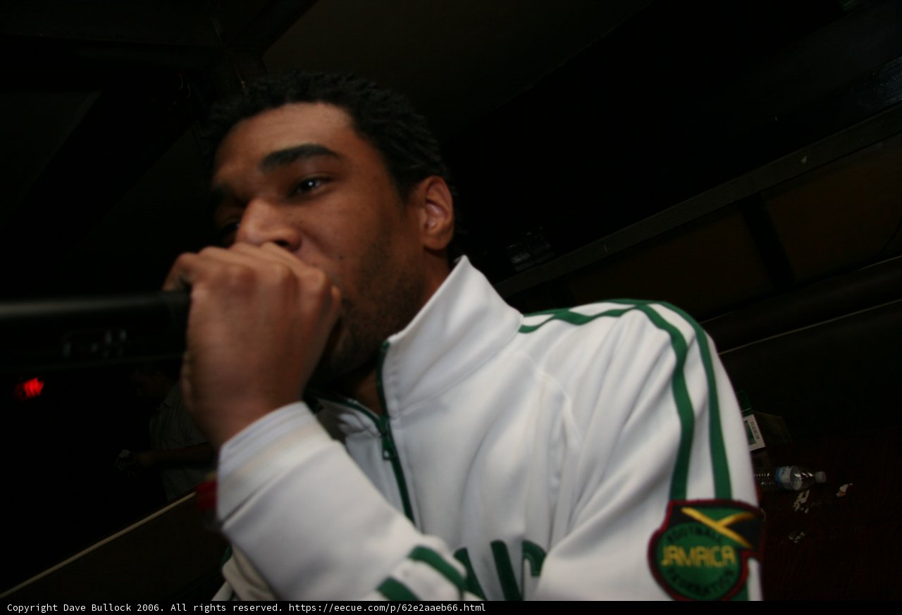 Chris L rocks the mic