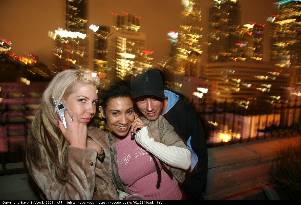 Three Friends in the Urban Night