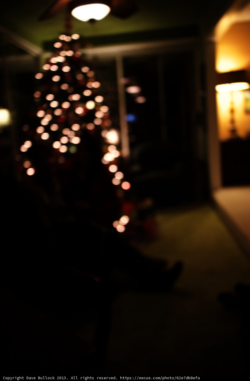 Blurred Festive Living Room